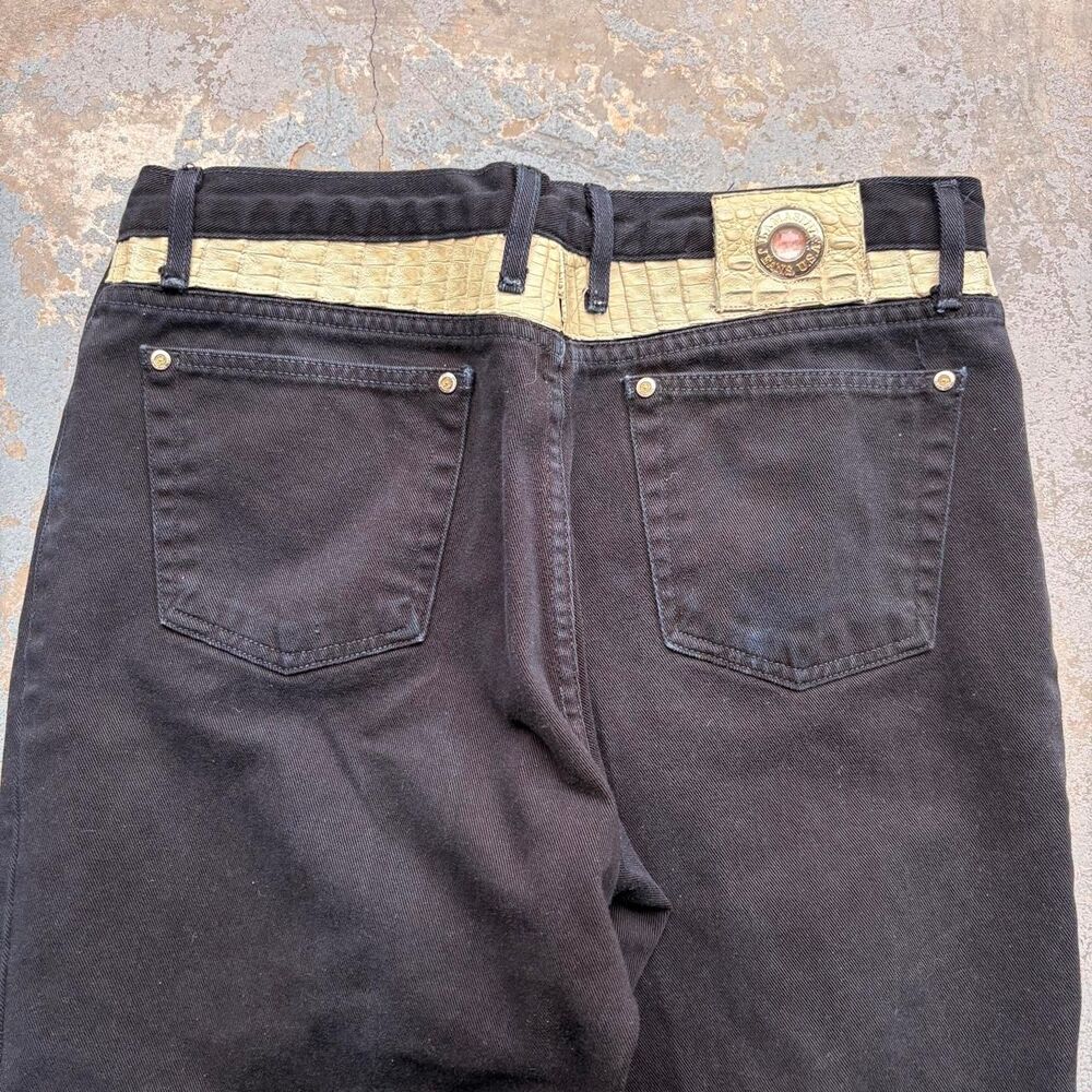 Vintage Y2K Lamasini Made in USA Black Faded Pants